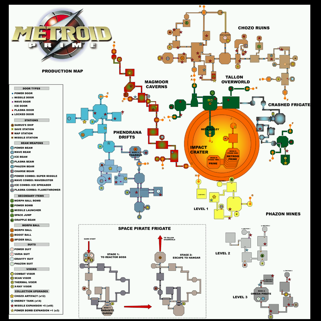 Metroid Prime Map 